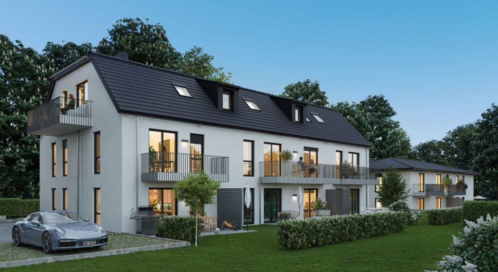 Außenvisualisierung Bauvorhaben "Am Gröbenbach"