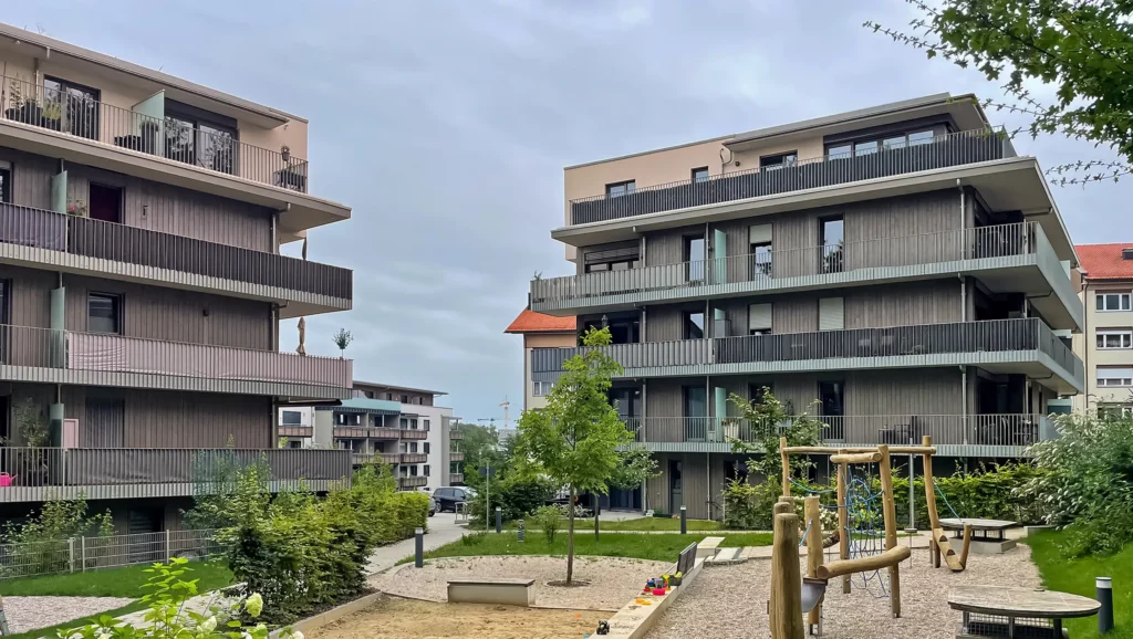 am stadtwald bauprojekt traunreut, bayern wohnen